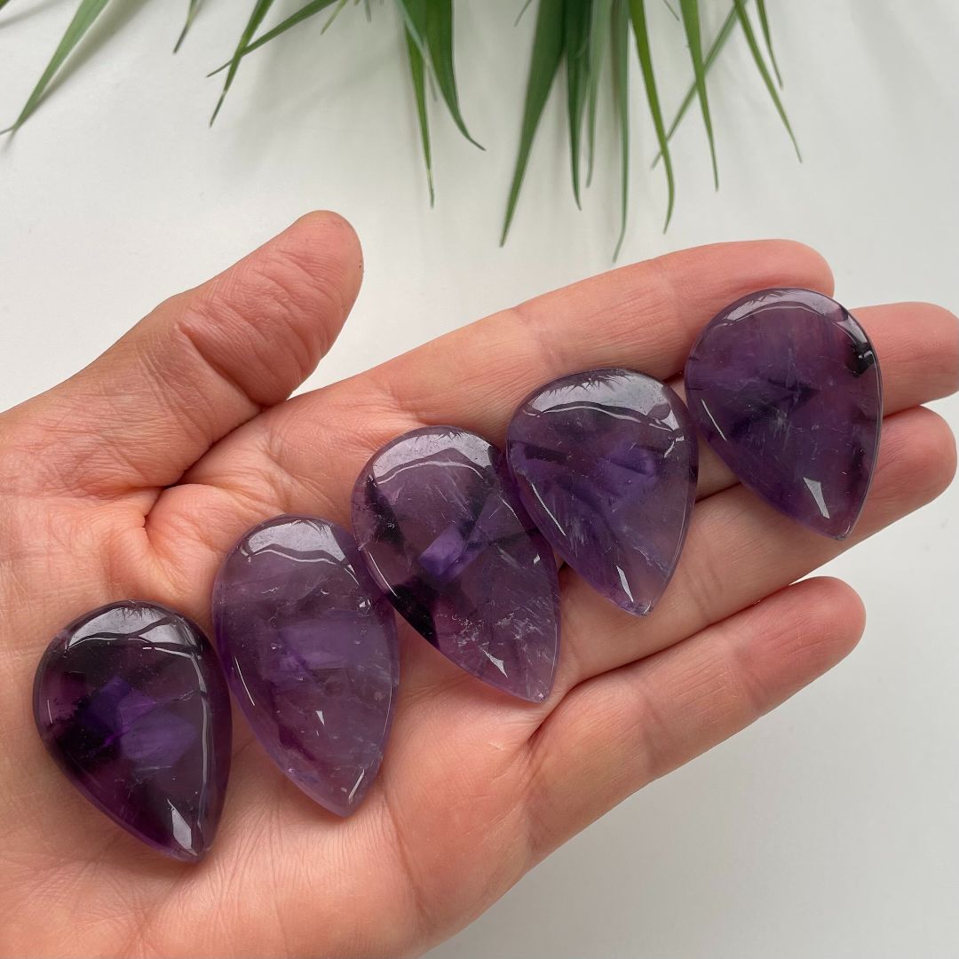 Amethyst Cabochon - Tear Drop - 1pc Amethyst Cabochon - Tear Drop - 1pc